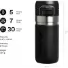 STANLEY Quick-Flip Termos 0.47 Litre - Siyah | Paslanmaz Çelik