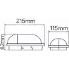 Aydos 15W Siyah IP65 Oval LED Tavan ve Duvar Lambası | 1500 Lümen Beyaz Işık | Su ve Toz Geçirmez Banyo Bahçe Balkon Aydınlatma Armatürü 220V