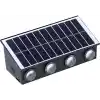 20W Güneş Enerjili Dış Mekan Bahçe Duvar Lambası - Cata Kos Solar LED Aplik - IP65 Su Geçirmez, 3200K Gün Işığı & Amber Dekoratif Aydınlatma (Gün Işığı)