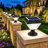 Edson 30W Solar Set Üstü Bahçe Lambası, Güneş Enerjili, Fotoselli, 2 Işık Modlu 6500K Beyaz SMD LED Armatür, IP65 Su Geçirmez, Kablosuz Balkon Dekorasyonu, Duvar Üstü ve Dış Mekân Aydınlatması