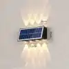 20W Güneş Enerjili Dış Mekan Bahçe Duvar Lambası - Cata Kos Solar LED Aplik - IP65 Su Geçirmez, 3200K Gün Işığı & Amber Dekoratif Aydınlatma (Gün Işığı)