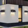 20W Güneş Enerjili Dış Mekan Bahçe Duvar Lambası - Cata Kos Solar LED Aplik - IP65 Su Geçirmez, 3200K Gün Işığı & Amber Dekoratif Aydınlatma (Gün Işığı)
