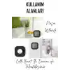 TELVESSE Mini Sıcaklık Nem Ölçer LCD Ekranlı Oda Termometre Duvara Takılabilen Masaüstü Isı Göstergesi Siyah