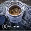 STANLEY Classic Legendary Yemek Termosu + Kaşık 0.4 Litre - Gri (Ash) | Paslanmaz Çelik