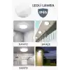 Artos 15W LED Beyaz Tavan Duvar Lambası IP65 Su Geçirmez | Beyaz Işık 6500K | 1500 Lümen | 220V | Banyo Bahçe Balkon İçin Dış Mekan Aydınlatma | 120W Ampul Eşdeğeri