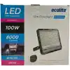Ecolite 100W LED Projektör 8000 Lümen IP66 Su Geçirmez Dış Mekan Floodlight Bahçe Duvar Otopark Aydınlatma 220 Volt (Sarı Işık 3000K)