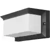 Bahçe Aydınlatması Led Işık 25cm E27 Duylu Zita Ultra Şapkalı Bahçe Duvar Aplik Su Geçirmez
