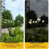 Jsdoin Solar Bahçe Işıkları Su Geçirmez, Salınımlı Solar Bahçe Ateşböceği Dekoratif Avlu, Yol Çit İçin Ateşböceği Bahçe Işıkları Dış Mekan 2