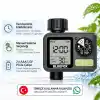 Bluefox Dijital Sulama Zamanlayıcı – Programlanabilir Bahçe Sulama Cihazı, Otomatik Hortum & Musluk Tipi Timer, LCD Ekran, Manuel Mod + Rain Delay, 3/4 Bağlantı, Pilli Dış Mekan Sulama Kontrol Cihazı