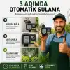 Bluefox Dijital Sulama Zamanlayıcı – Programlanabilir Bahçe Sulama Cihazı, Otomatik Hortum & Musluk Tipi Timer, LCD Ekran, Manuel Mod + Rain Delay, 3/4 Bağlantı, Pilli Dış Mekan Sulama Kontrol Cihazı