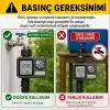 Bluefox Dijital Sulama Zamanlayıcı – Programlanabilir Bahçe Sulama Cihazı, Otomatik Hortum & Musluk Tipi Timer, LCD Ekran, Manuel Mod + Rain Delay, 3/4 Bağlantı, Pilli Dış Mekan Sulama Kontrol Cihazı