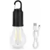 Orret Home Şarjlı Kamp Ampulü USB Type-C Girişli Asılabilir LED Ampul 3 Modlu Işık Gün Işığı Kamp Lambası Taşınabilir Acil Durum Işığı Kancalı Ampul Outdoor Kamp Aydınlatma