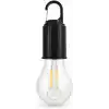 Orret Home Şarjlı Kamp Ampulü USB Type-C Girişli Asılabilir LED Ampul 3 Modlu Işık Gün Işığı Kamp Lambası Taşınabilir Acil Durum Işığı Kancalı Ampul Outdoor Kamp Aydınlatma