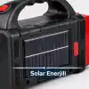 Solar LED Kamp Feneri,, 8 LED Ultra Parlak Taşınabilir Kamp Lambası,, Kamp, Balıkçılık, Acil Durum ve Outdoor Kullanım İçin, Kırmızı,Gold karışık (Asorti) renk