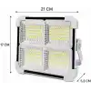 200W Solar LED Projektör, 3 Renk Işık Modlu Şarjlı Kamp Lambası, USB Girişli Güneş Panelli Acil Durum Işığı İP44