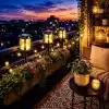 Panter Solar Bahçe Aydınlatması, Balkon Dekorasyonu, Güneş Enerjili Hareket Sensörlü, 3000K Sarı Gün Işığı Filament LED Dış Mekan Su Geçirmez Çim Yol Peyzaj Patika Aydınlatma Dekoratif Lamba 55 CM