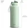 Stevig 1 Hand Leak-Proof Sızdırmaz Çelik Termos 1500 ML Smoke Green ST-256