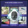 Ultrasonik Fare Böcek Kovucu, Akıllı Çip Teknolojisi, 7x24 Koruma, Evcil Hayvan Dostu, 500m² Kapsama Alanı, 3 Modlu, USB Güç Kaynağı, Siyah