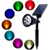 GreenTech Solar Kazıklı Bahçe Aydınlatma RGB Spot, Siyah, GT-SL04