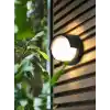Ucuz Geldi 15w Modern Tasarım Led Aplik İç ve Dış Mekan Duvar Lambası Cata Dominik 3200k Gün Işığı Bahçe Duvar Apliği (Yuvarlak)