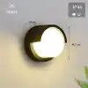 Ucuz Geldi 15w Modern Tasarım Led Aplik İç ve Dış Mekan Duvar Lambası Cata Dominik 3200k Gün Işığı Bahçe Duvar Apliği (Yuvarlak)