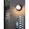 Ucuz Geldi 15w Modern Tasarım Led Aplik İç ve Dış Mekan Duvar Lambası Cata Dominik 3200k Gün Işığı Bahçe Duvar Apliği (Yuvarlak)