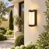 Lara 9W LED Dış Mekan Duvar Apliği – 3200K Gün Işığı, 830 Lümen, IP44, 220V, Bahçe Balkon ve Cephe Aydınlatma