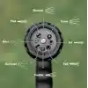 KINETEX 8 Modlu Bahçe Sulama Tabancası Seti, Ayarlanabilir Çok Fonksiyonlu Hortum Başlığı, Ergonomik Tetikli Su Püskürtme Tabancası, Bahçe, Araç Yıkama ve Dış Mekan Temizliği İçin