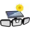 GreenTech Solar Duvar Lambası Hareket Sensörlü 74 SMD LED, Siyah, GT-SL07