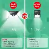 AEE® 2 Adet Solar Bahçe Aydınlatması – 100 LED Süper Parlak | Güneş Enerjili, 3 Modlu, IP65 Su Geçirmez, Hareket Sensörlü, 270° Geniş Açı, 2200 mAh Batarya