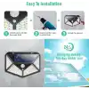 AEE® 2 Adet Solar Bahçe Aydınlatması – 100 LED Süper Parlak | Güneş Enerjili, 3 Modlu, IP65 Su Geçirmez, Hareket Sensörlü, 270° Geniş Açı, 2200 mAh Batarya