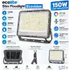 Ecolite Ecovision Slim Floodlight 220V Elektrik Bağlantılı 150W LED Projektör – 13000 Lümen, 6500K Beyaz Işık, IP66 Su ve Toz Korumalı, 220-240V Dış Mekan Aydınlatma