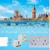 Kyrotech Tip G, İngiliz Adaptör Fişi, Hindistan, İngiltere, Dubai, Hong Kong, Singapur, Kıbrıs Fişi, Hac, Umre Uyumlu, 2 ve 3 Uçlu Seyahat Fiş Çevirici Dönüştürücü Priz, Uluslararası Güç Adaptörü