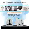Kyrotech Tip G, İngiliz Adaptör Fişi, Hindistan, İngiltere, Dubai, Hong Kong, Singapur, Kıbrıs Fişi, Hac, Umre Uyumlu, 2 ve 3 Uçlu Seyahat Fiş Çevirici Dönüştürücü Priz, Uluslararası Güç Adaptörü