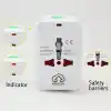 Universal seyahat fişi (150 ülkeler) Weltreise fiş/Seyahat Adaptörü/Power Charger Plug/All in One Universal World Travel adaptörü EU US UK AU China (Beyaz)