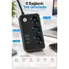 Robeve Blic 3’lü Termal Akım Korumalı Uzatma Prizi – 2 Metre Kablolu, 2 USB + 1 Type-C Hızlı Şarj, Çocuk Korumalı, Aç/Kapa Anahtarlı Çoklu Priz Grup Priz Grup Uzatma Prizi 3lü Priz
