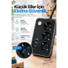 Robeve Blic 3’lü Termal Akım Korumalı Uzatma Prizi – 2 Metre Kablolu, 2 USB + 1 Type-C Hızlı Şarj, Çocuk Korumalı, Aç/Kapa Anahtarlı Çoklu Priz Grup Priz Grup Uzatma Prizi 3lü Priz
