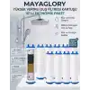 Mayaglory Duş Başlığı Filtresi Yedek Filtre 10 Adet, El Duşu Filtresi Kireç Önleyicili