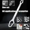 AEE® Evrensel Çift Başlı Tork Anahtar 8–22 mm | Çok Amaçlı Universal Anahtar | Altıgen, Yuvarlak, Profil Somun Uyumlu | Bisiklet, Araba, Ev ve Atölye Kullanımı