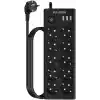 Termal Akım Korumalı, 10lu Priz Soketi, Isıya Dayanıklı Yapı, 10x Priz, 3x Usb, 1x Type-C Girişi, Çocuk Korumalı Çoğaltıcı, 2 Metre Uzatma Kablosu (16A/3680W)