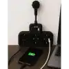 Yüksek Voltaj Korumalı Priz, Duvar Tipi Kısa Kablolu Priz Çoğaltıcı, 3x Soket, 2x Type-C, 1x Usb, 16A, 3680W, 1050 Joule, Çocuk Korumalı, Isıya Dayanıklı Yapı (Siyah)