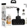 Yüksek Voltaj Korumalı Priz, Duvar Tipi Kısa Kablolu Priz Çoğaltıcı, 3x Soket, 2x Type-C, 1x Usb, 16A, 3680W, 1050 Joule, Çocuk Korumalı, Isıya Dayanıklı Yapı (Siyah)