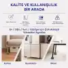 TİNEKE Robot Süpürge Mobilya Ayağı Ve Dolap Yükseltici Ayak Kaydırmaz Ve Yükseltici 4 Lü GRİ KARE (4 CM)