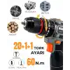 Dager BOLT 16.8V Kömürsüz Darbeli Şarjlı Matkap Vidalama Seti | 60Nm | Çift Akü + 85 Parça Aksesuar + Hızlı Şarj | Gri