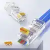 Alfais 4381 Yeni Nesil Delikli Cat6 Rj45 Konnektör Utp Jack (100 Adet)