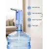 shibumi atelier BPAsız Katlanabilir Şarjlı Damacana Pompası, Akıllı Ölçülü Otomatik Dokunmatik Su Pompası, 3 Su Dağıtım Modlu, Type-C Şarjlı