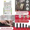 Command ™ 17202-4PK Küçük Boy Çerçeve ve Tablo Asma Bandı - Matkapsız, Hasarsız, İz Bırakmayan Güçlü Duvar Askısı - 4lü Paket, Beyaz
