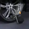 Hava Kompresörü, 150 PSI Dijital Göstergeli Oto Kompresör, Araba, Motosiklet, Bisiklet ve Top İçin, Taşınabilir Şarjlı Kullanım, Fener Işığı, 4000 Mah Batarya, 3 Farklı Başlık (PSI,KPA,BAR,KG/CM²)