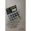 Busstier 225 Parça Kauçuk O-Ring Conta Seti Su Geçirmez Sızdırmazlık Halkası Assortment Tamir Bakım Seti 18 Farklı Boy Silikon Lastik Conta Seti Musluk Hortum Araç Tesisat Uyumlu