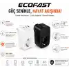 Akım Korumalı Priz, Tekli Priz, USB’li Priz ve Type-C Priz, Priz Çoklayıcı, Voltaj Korumalı Priz, 16A 3680W Duvar Tipi (SİYAH)